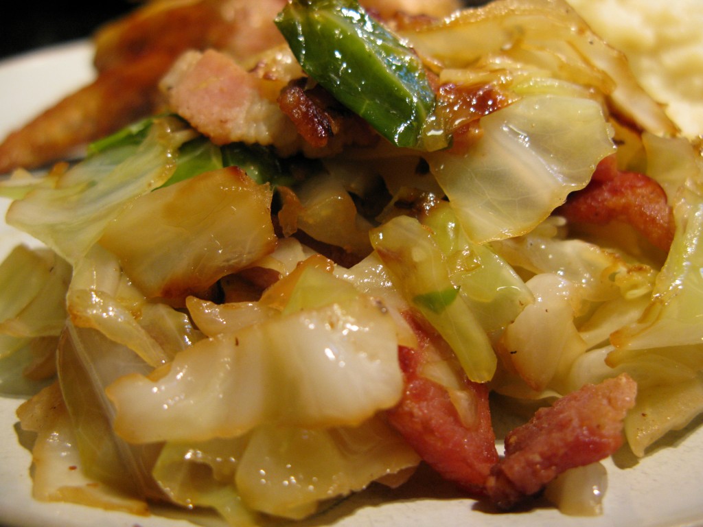 Bacon-Braised Cabbage