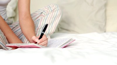 Writing in bed