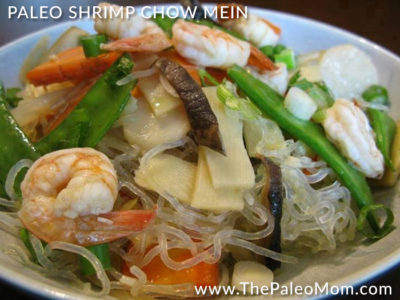 Paleo Shrimp Chow Mein