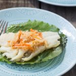 coconut oil poached whitefish