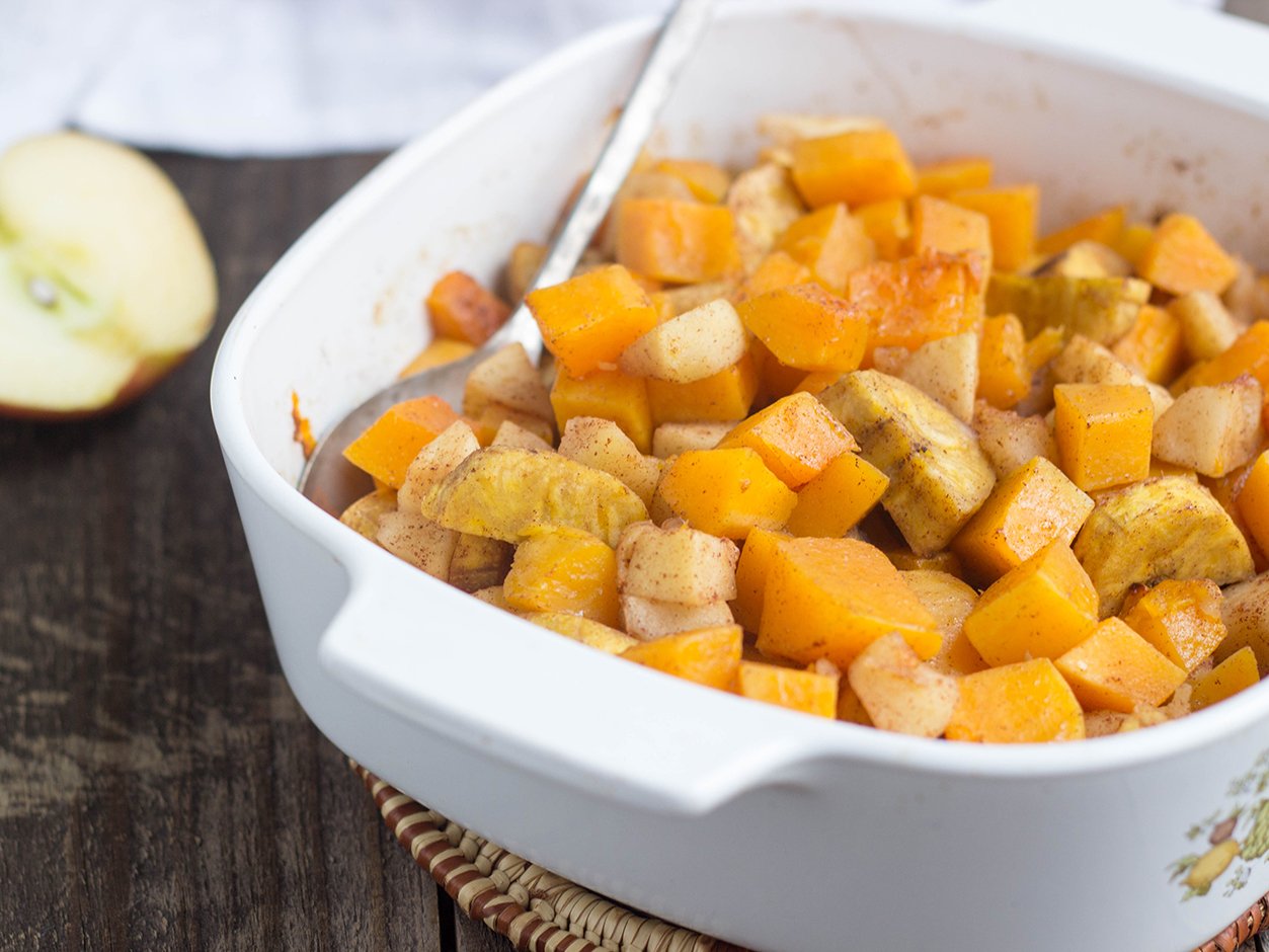 Cinnamon Butternut Squash and Plantain with Apple - The Paleo Mom