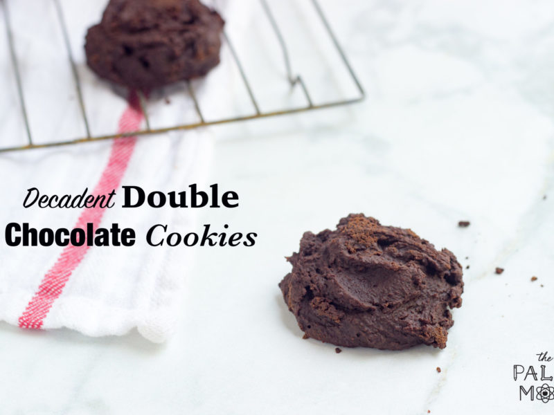 decadent double chocolate cookies
