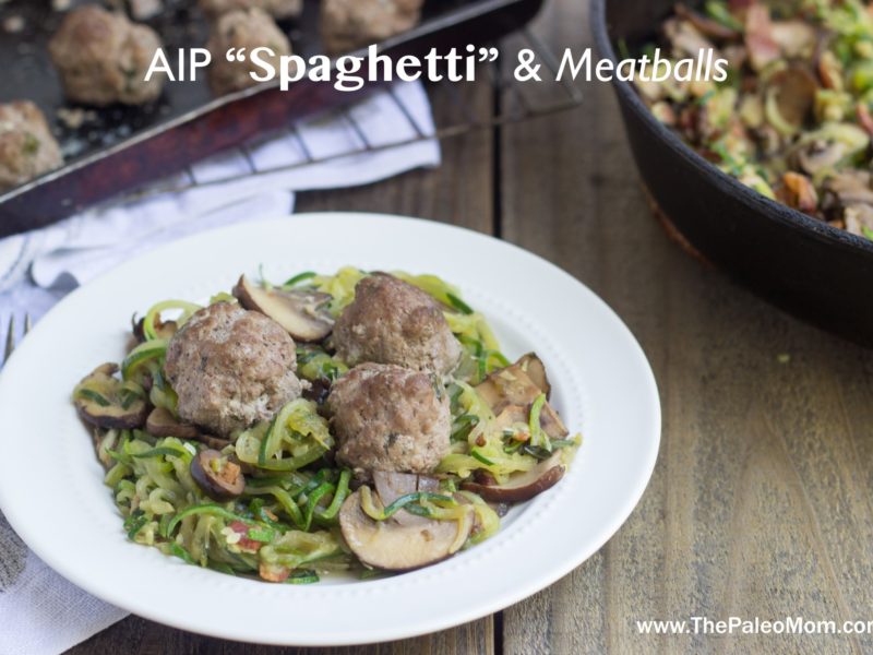 AIP Spaghetti and Meatballs
