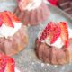 strawberry mini spongecakes