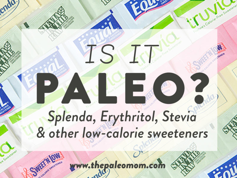 can you use splenda on paleo diet