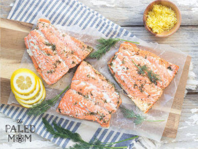 Lemon Dill Poached Salmon