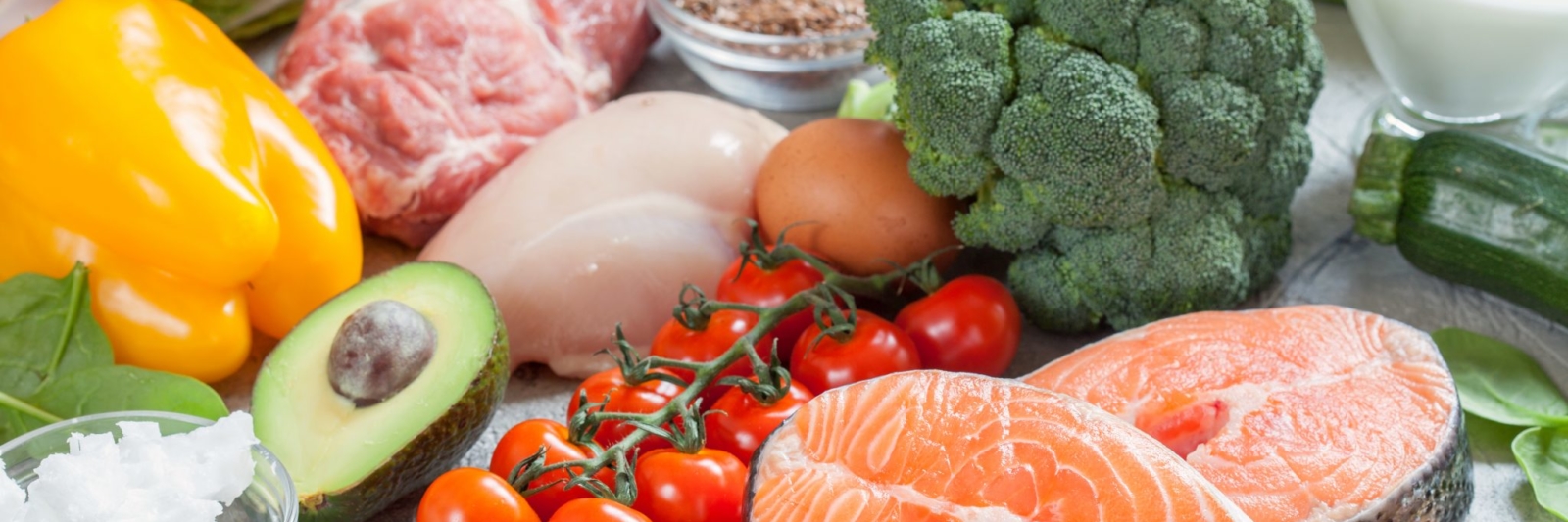 foods on a counter top