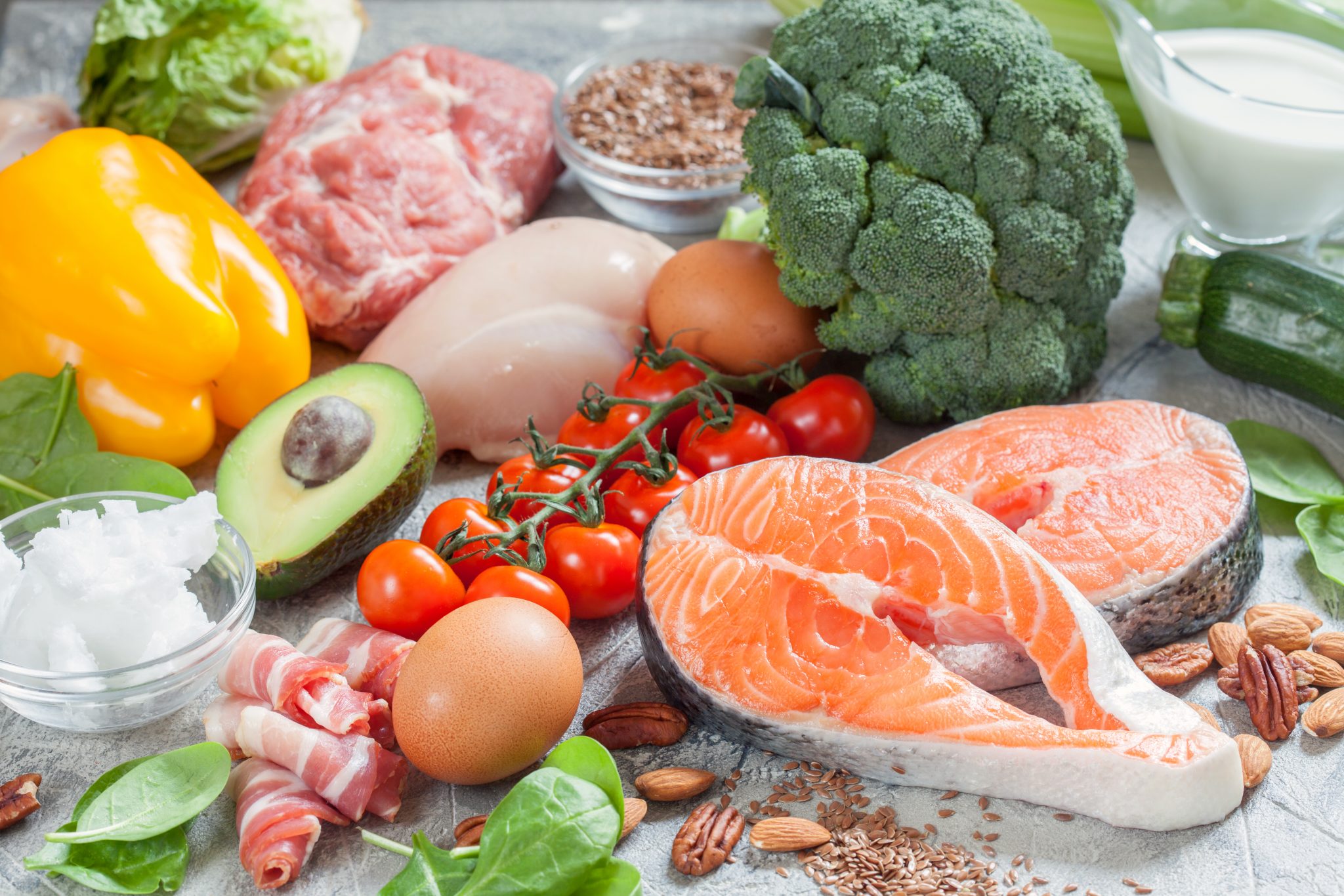 foods on a counter top