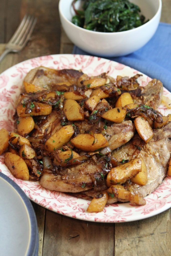 This recipe for Pork Chops with Asian Pear and Caramelized Onion can be made in 30 minutes!