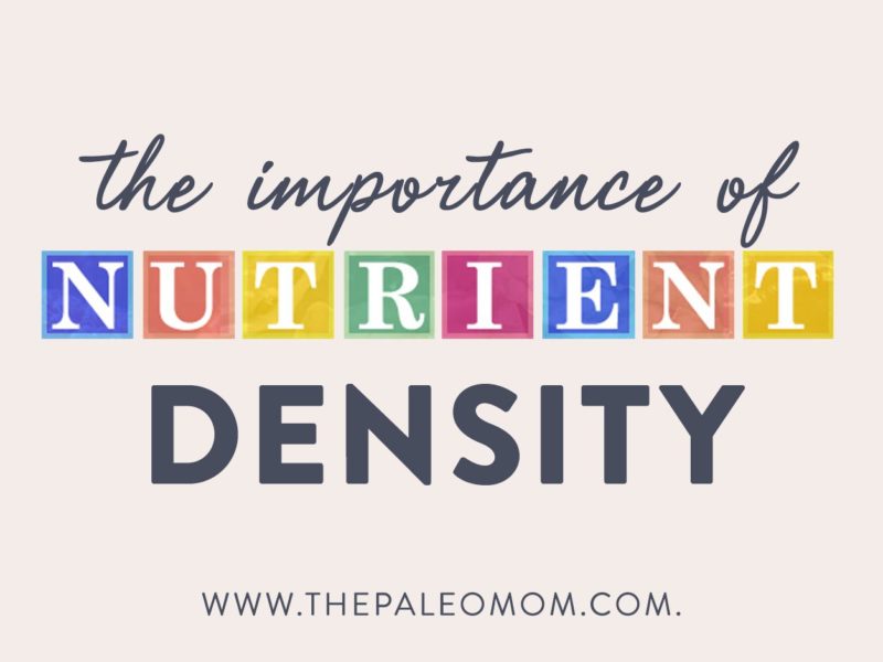 the importance of nutrient density